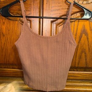 Old Navy Brown Ribbed Camisole